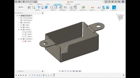 fusion 360 sheet metal bend|fusion 360 bend sketch.